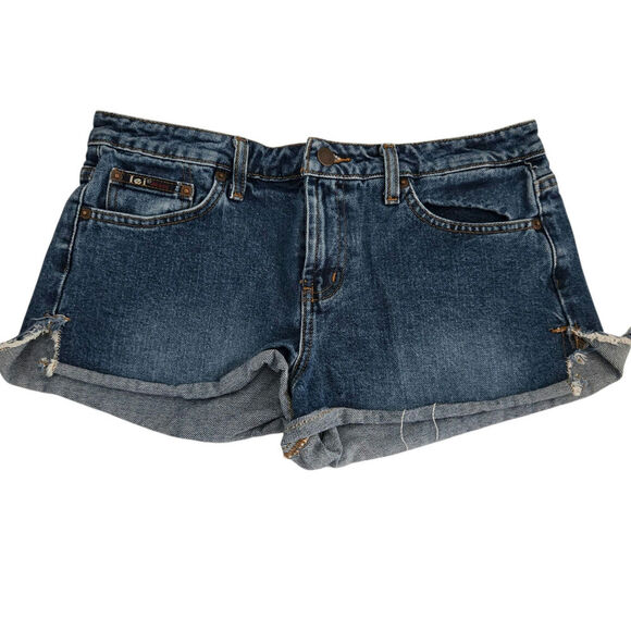 Vintage L.E.I. Jean Shorts Daisy Dukes Size 11 – High Rise Cutoff Retro - Picture 1 of 6